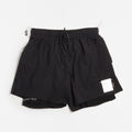 Satisfy Rippy Cordura 5" Trail Shorts, Black, Detail Shot 1