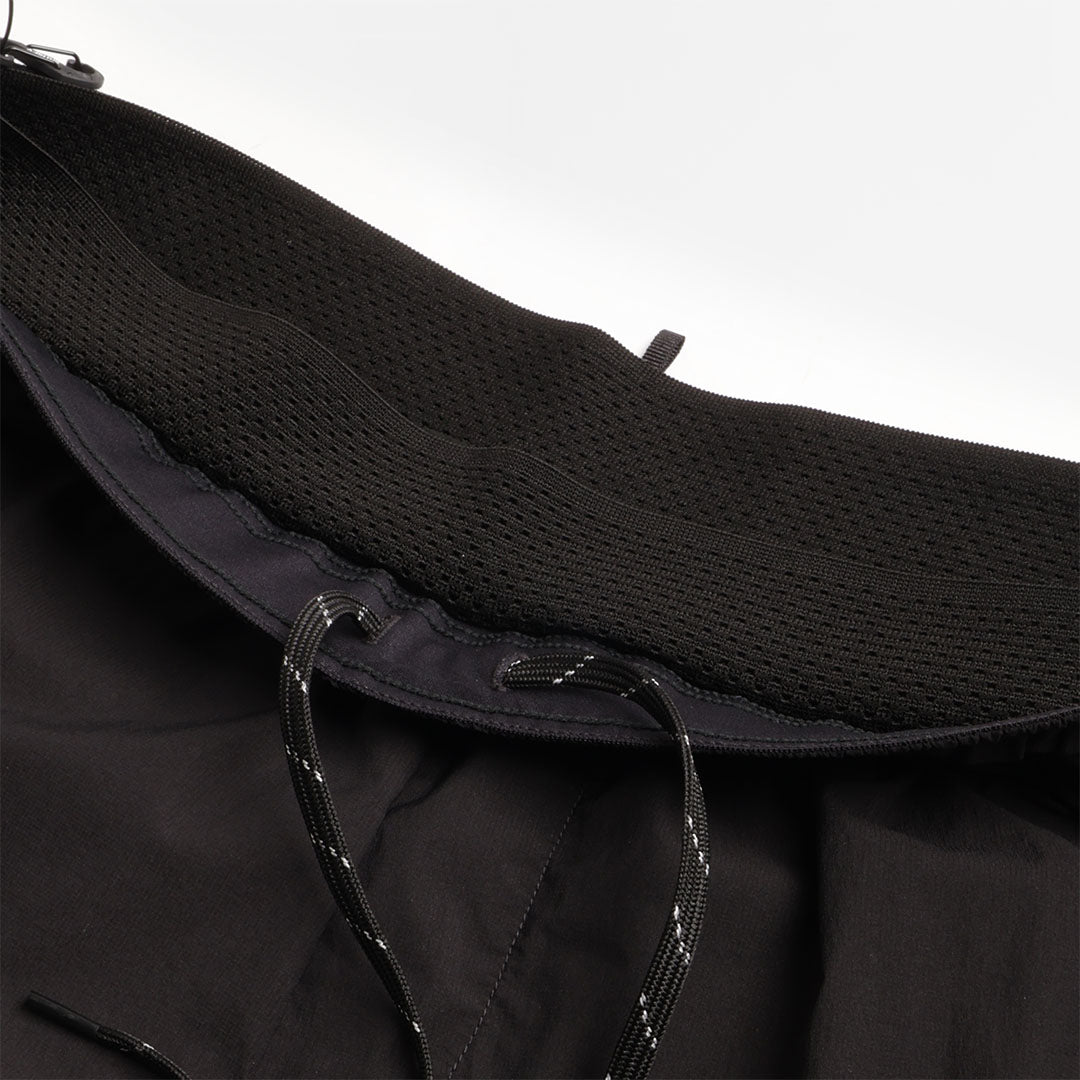 Satisfy Rippy Cordura 5" Trail Shorts, Black, Detail Shot 6