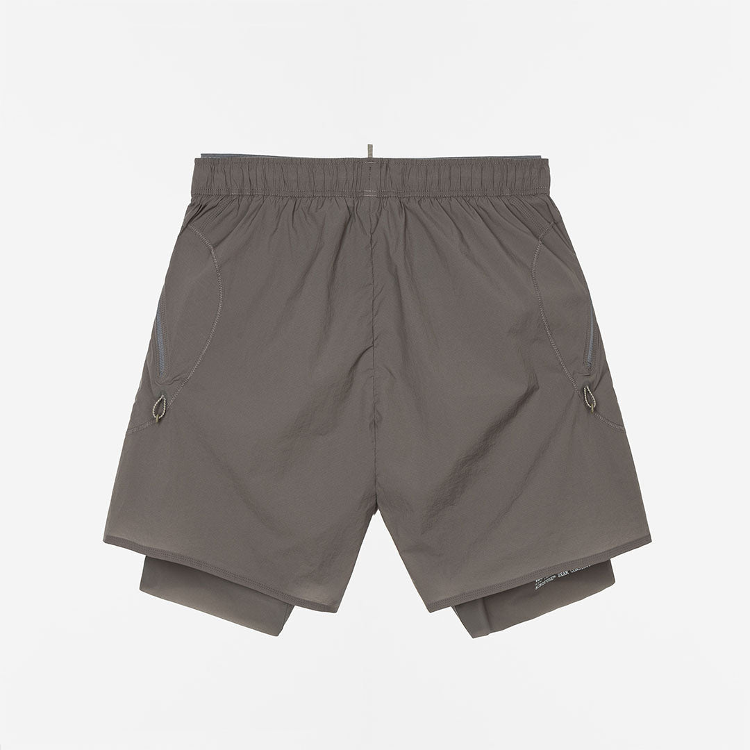 Satisfy Rippy Cordura 5 inch Shorts in Subterranean, back view
