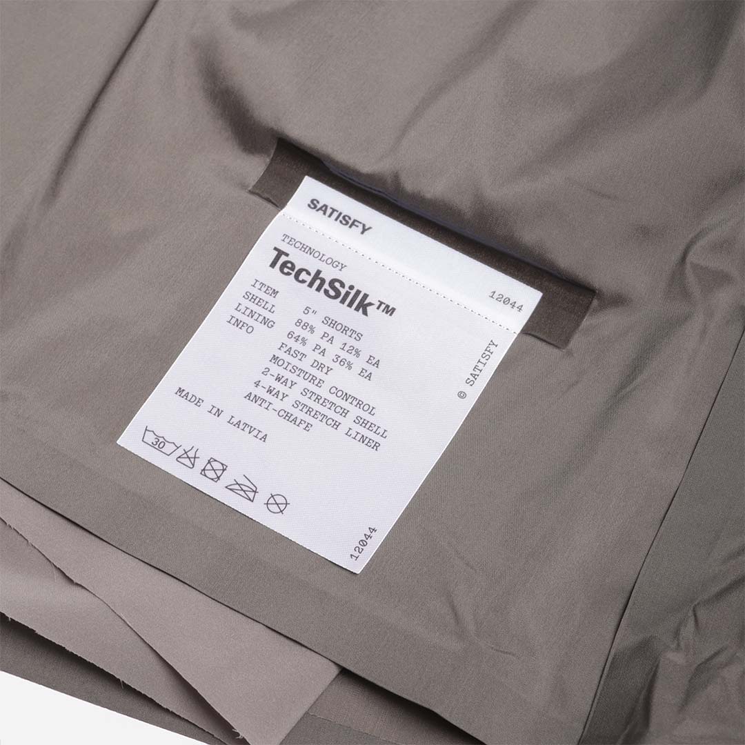 Satisfy TechSilk 5" Shorts, Raven, Detail Shot 2