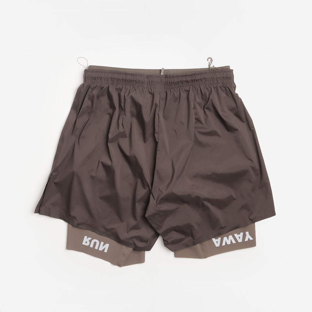 Satisfy Techsilk 8 inch Shorts in Quicksand, back view