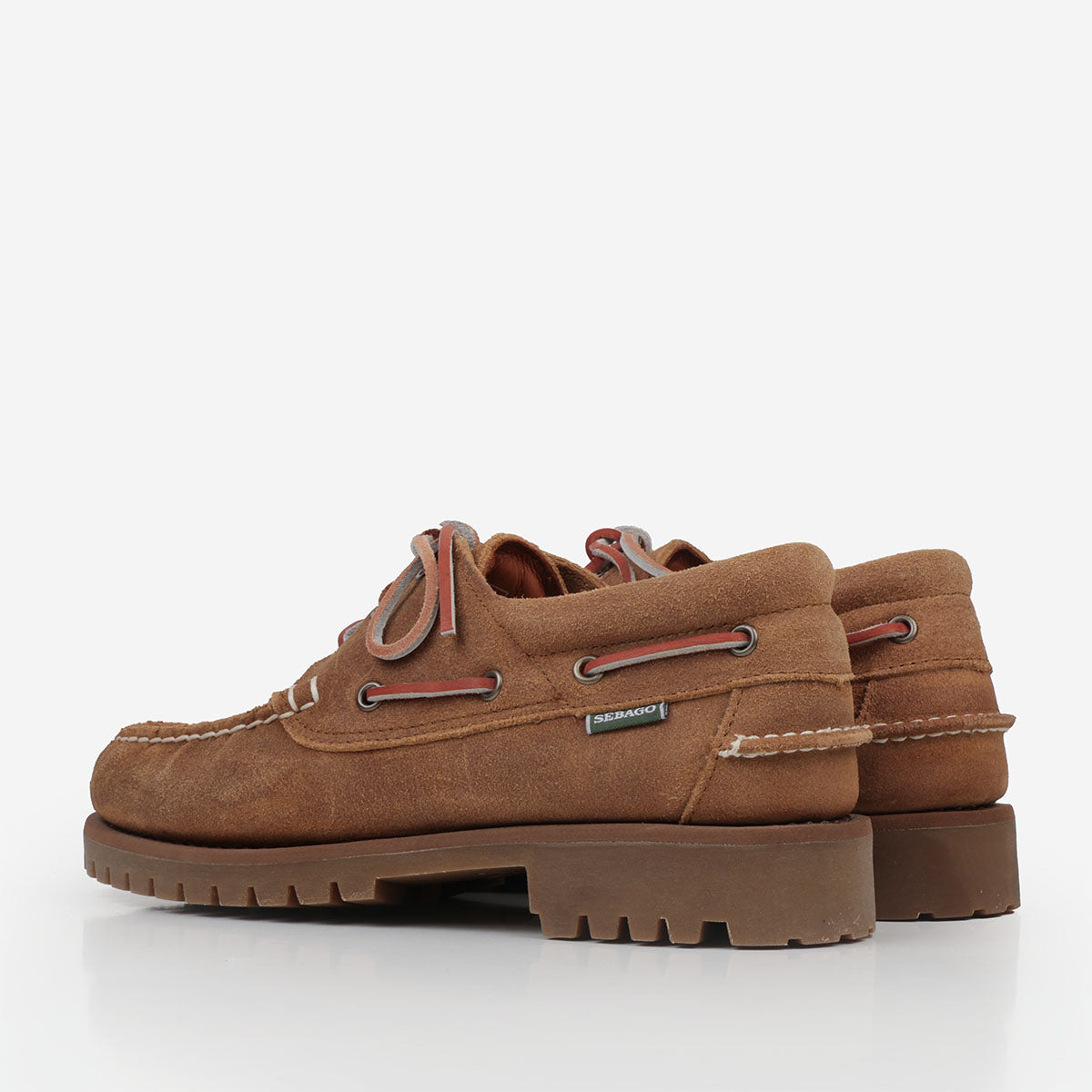 Sebago Acadia Suede Waxed Shoes, Beige Caramel, Detail Shot 4