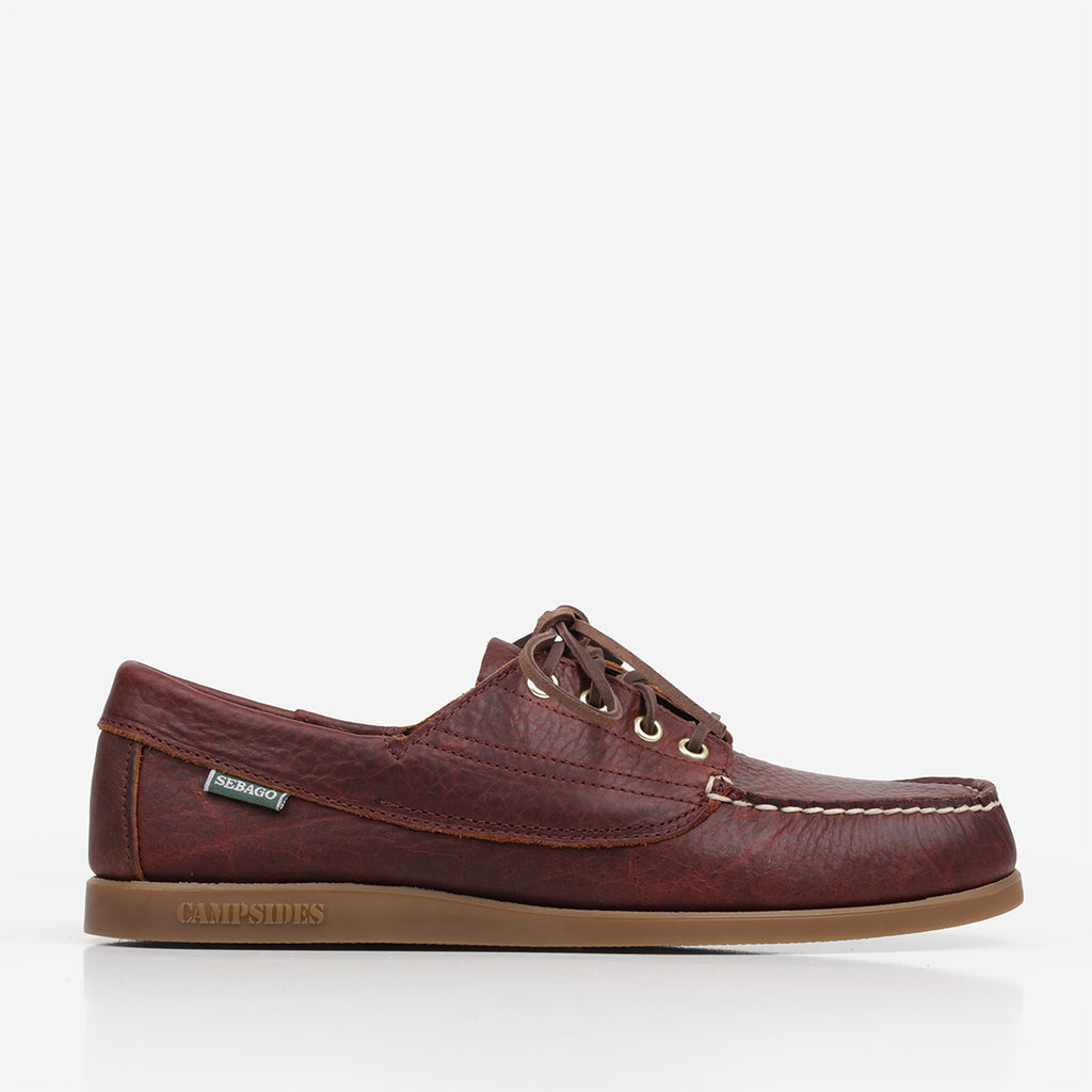 Sebago Askook Momoth Artisan Shoes, Dark Brown Gum, Detail Shot 1
