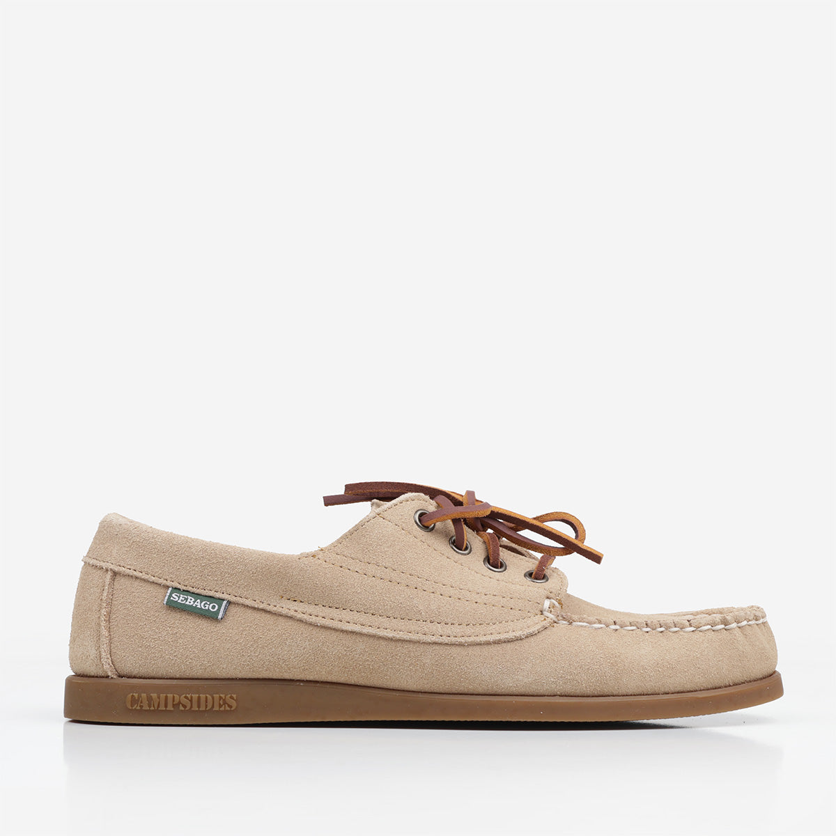 Sebago Askook Suede Shoes, Beige Camel, Detail Shot 1