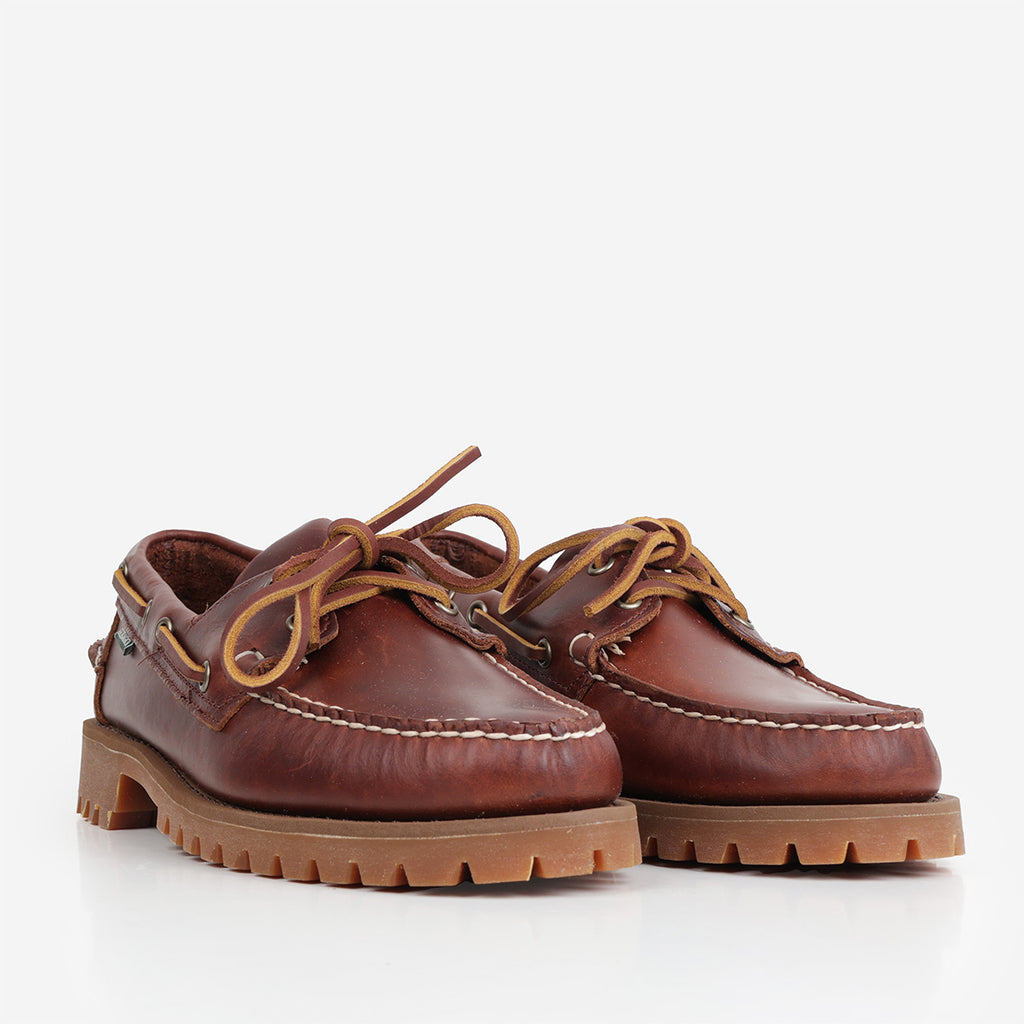Sebago Ranger Waxy Shoes, Brown Gum, Detail Shot 2