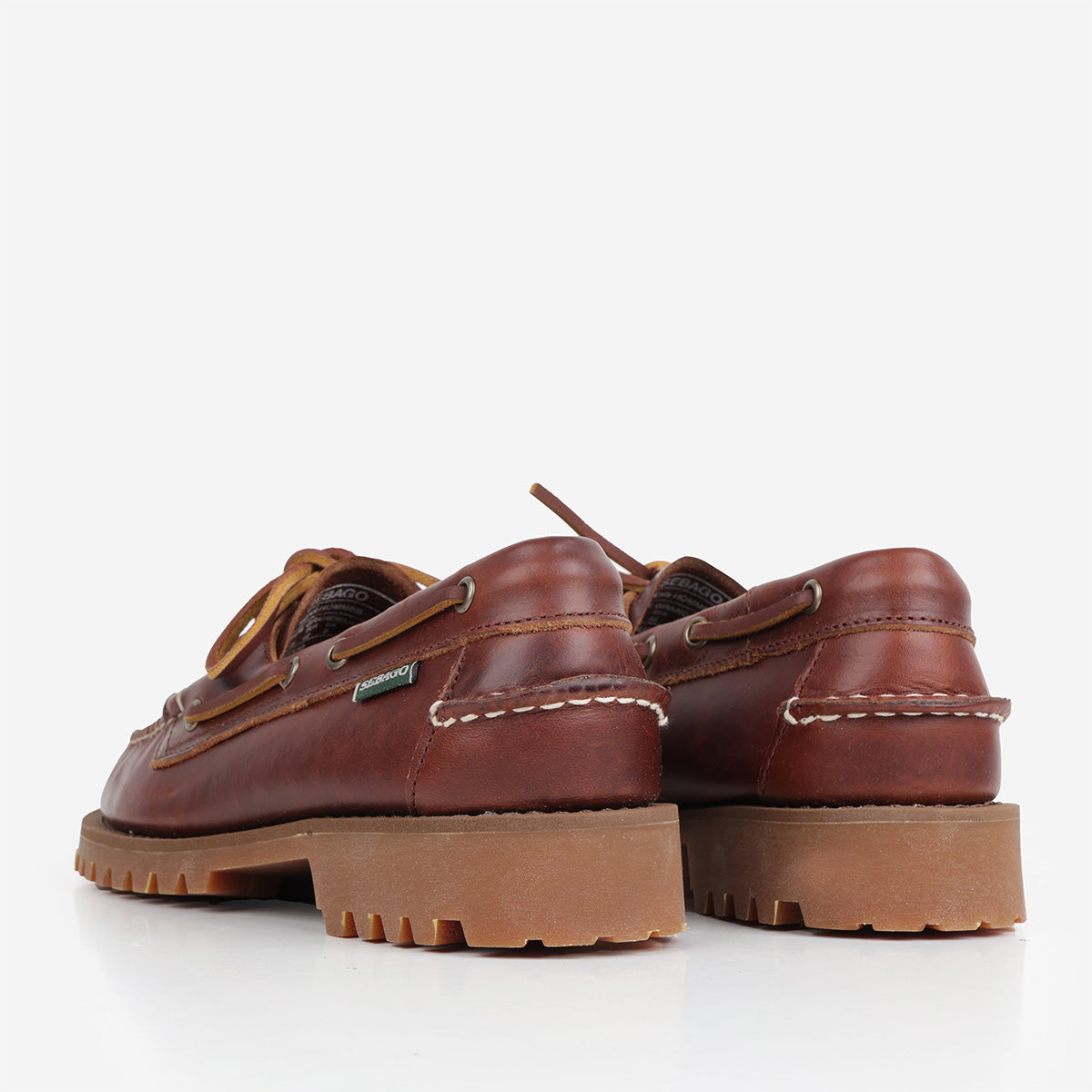 Sebago Ranger Waxy Shoes, Brown Gum, Detail Shot 3