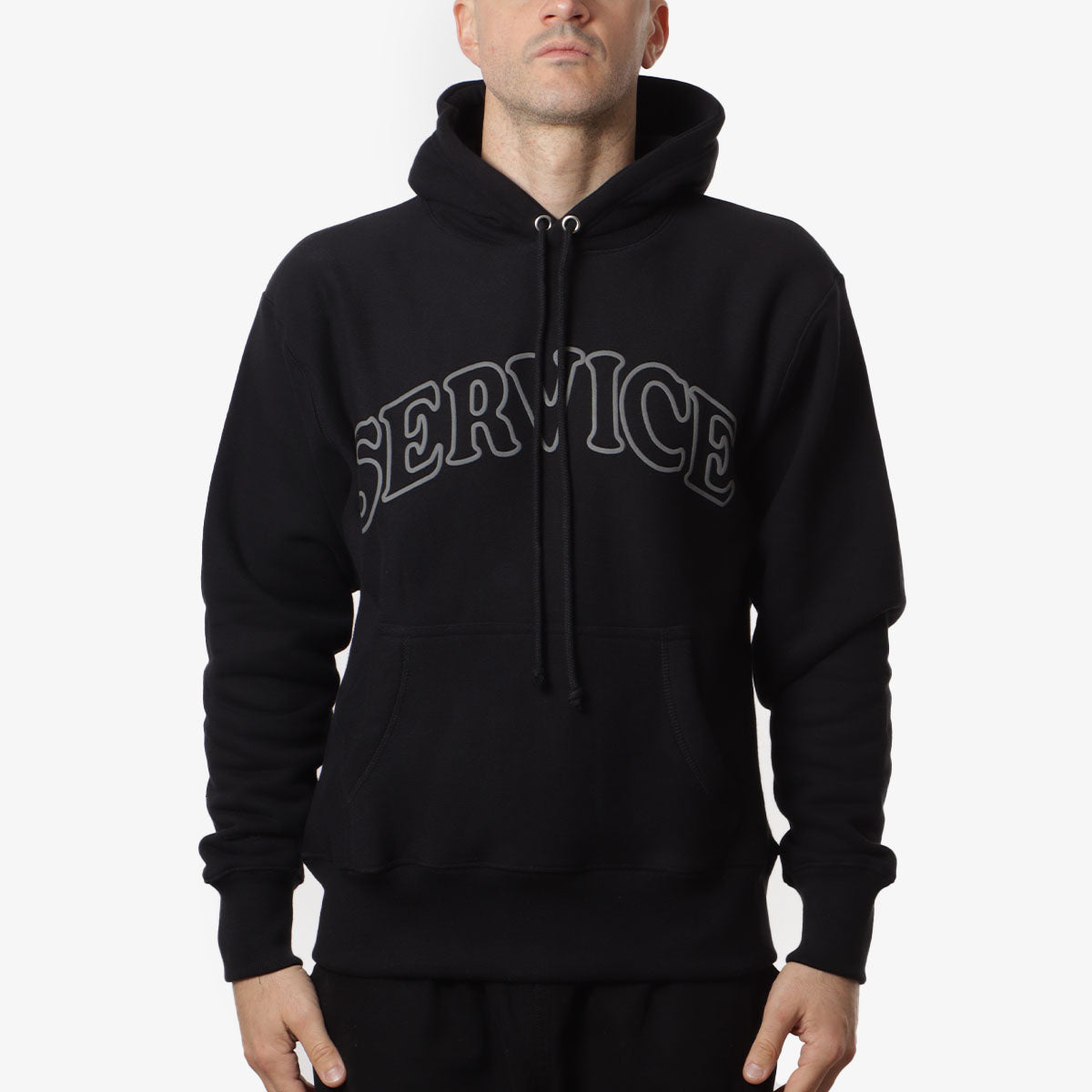 MLVINCE ARCH LOGO HOODY – BLACK｜メンズ