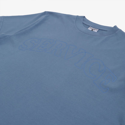 Service Works Arch Logo T-Shirt, Work Blue, Detail Shot 3
