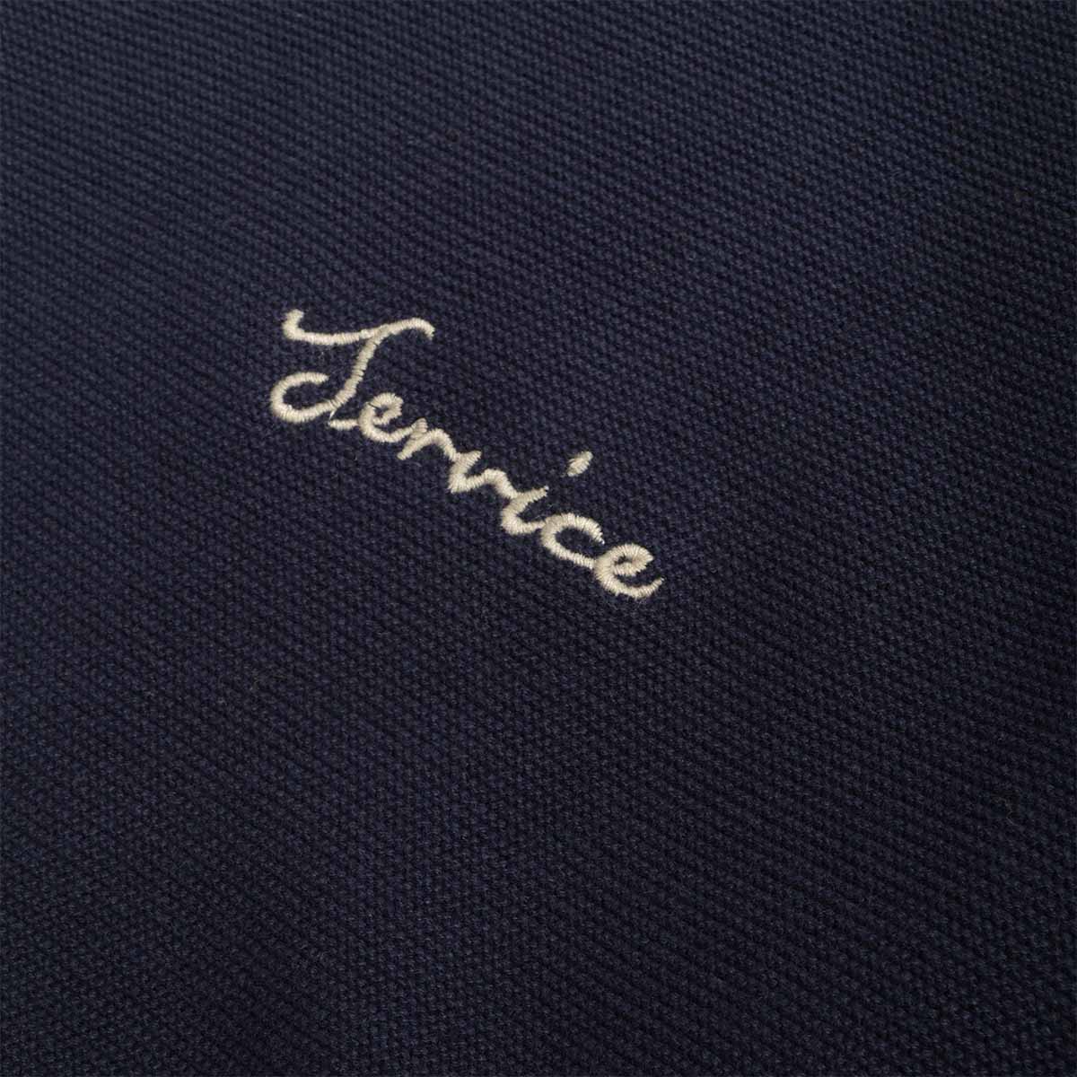 Service Works Blanket Stitch Cardigan, Navy, Detail Shot 3
