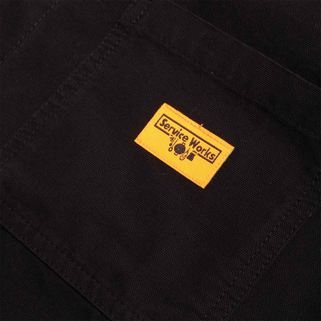 Service Works Canvas Chore Shirt, Black, Detail Shot 4