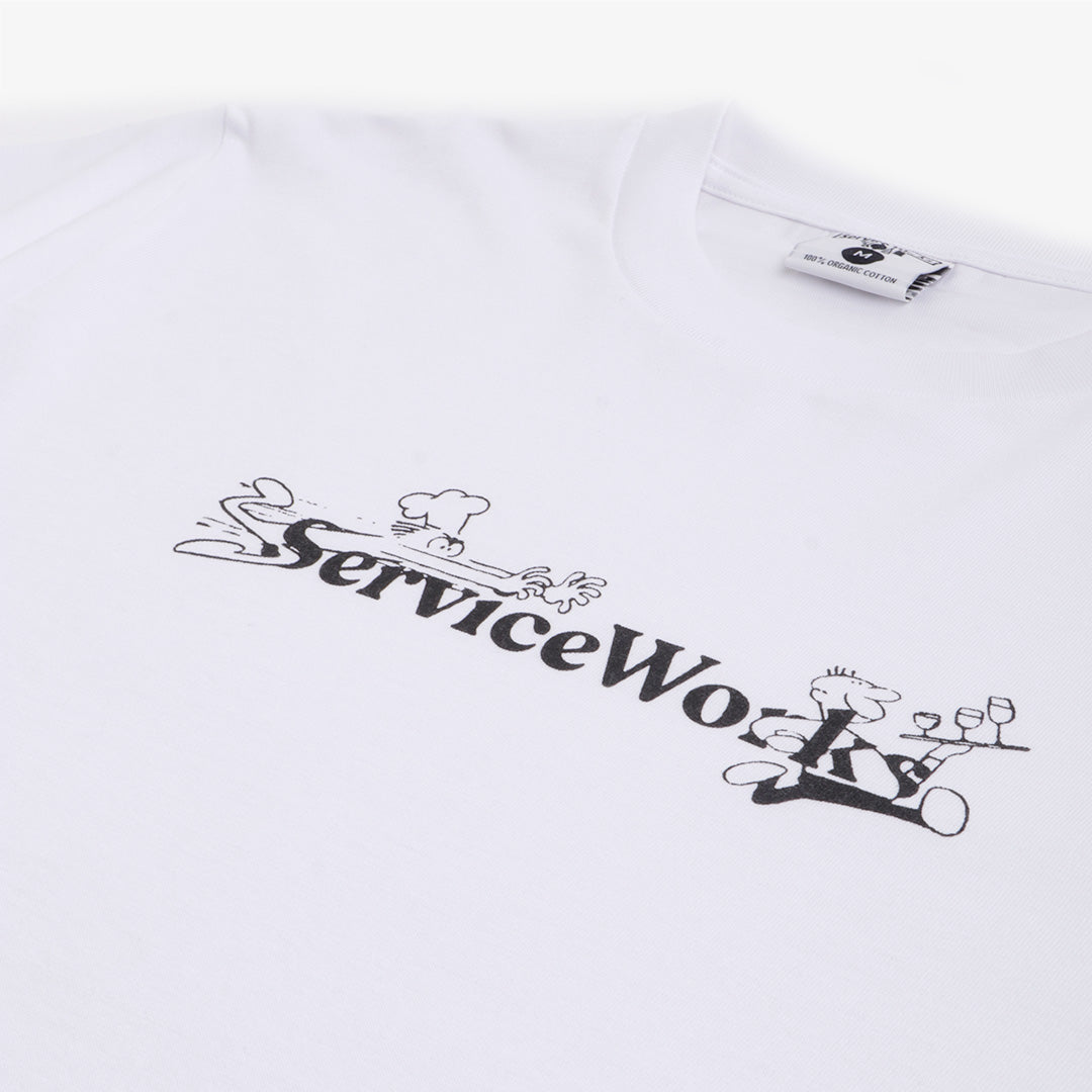 Service Works Chase T-Shirt, White, Detail Shot 3