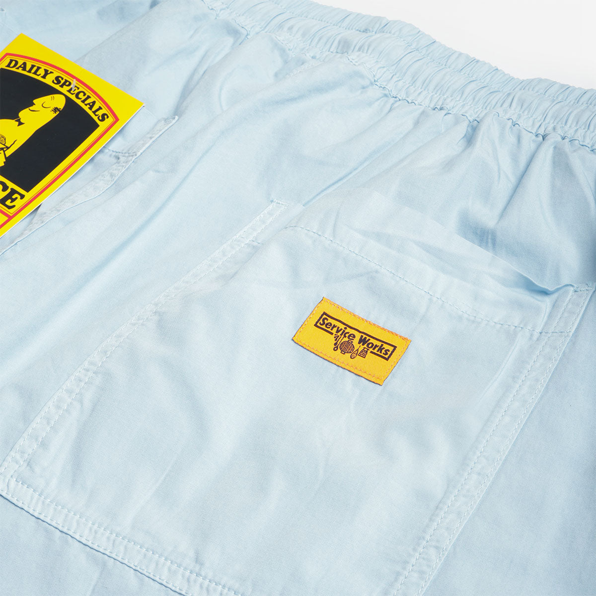 Service Works Classic Chef Shorts, Powder, Detail Shot 3