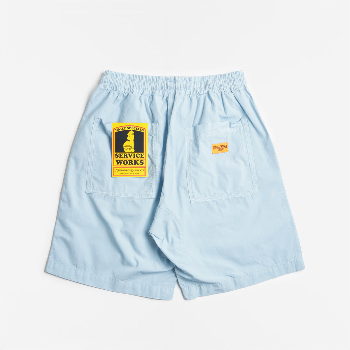 Service Works Classic Chef Shorts, Powder, Detail Shot 4
