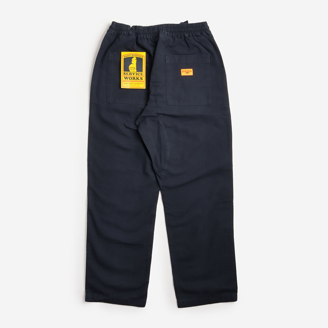 main Service Works Classic Chef Pant, Dark Navy, Detail Shot 3