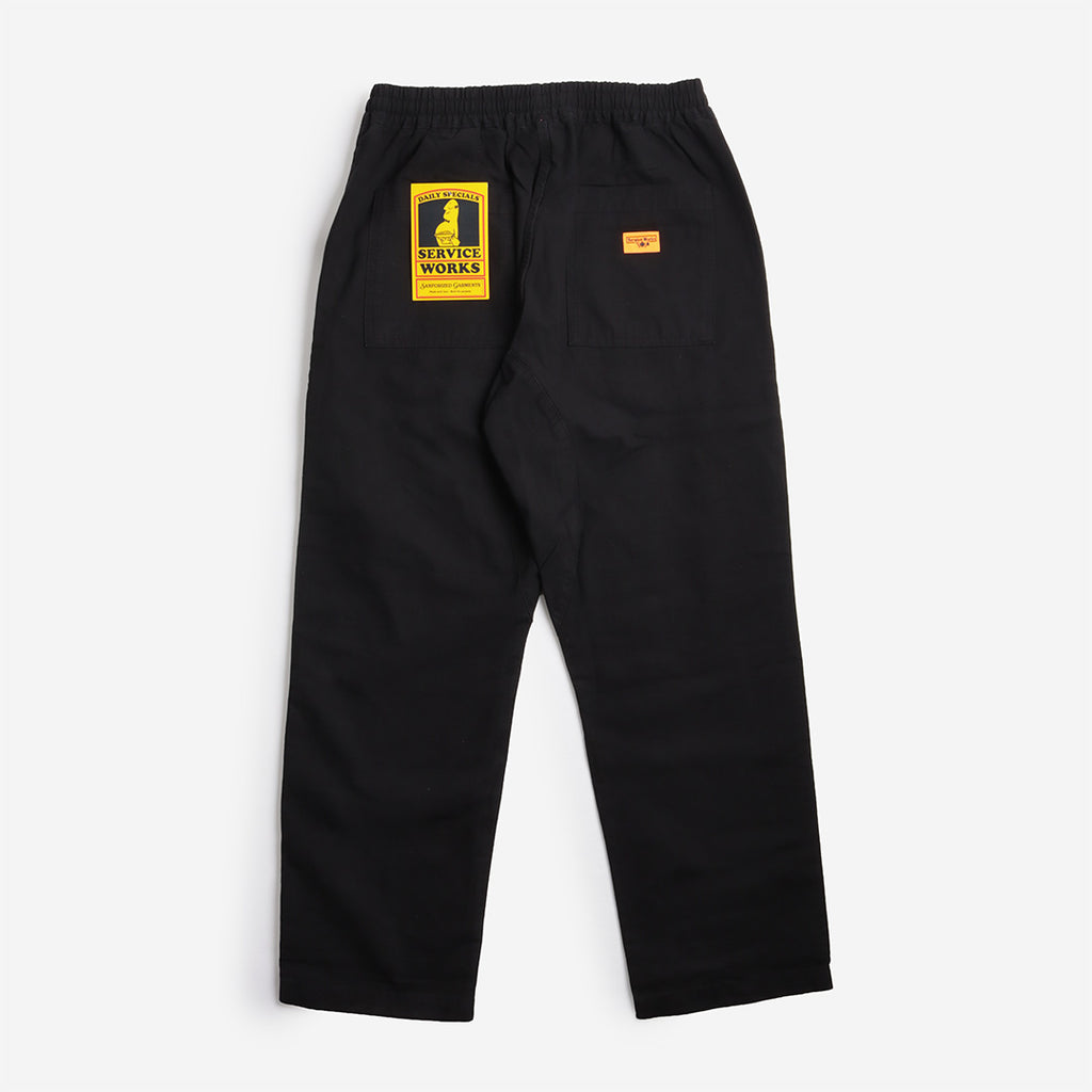 Service Works Classic Chef Pant, Black, Detail Shot 3