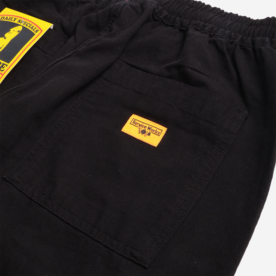 main Service Works Classic Chef Pant, Black, Detail Shot 4