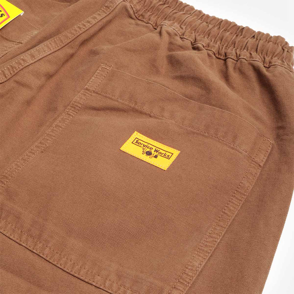 Service Works Classic Chef Shorts, Bark, Detail Shot 4