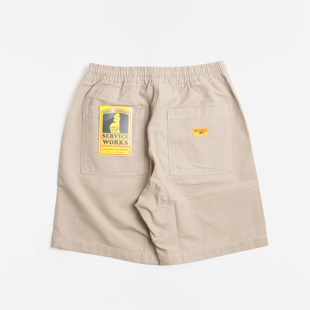 Service Works Classic Chef Shorts, Stone, Detail Shot 3