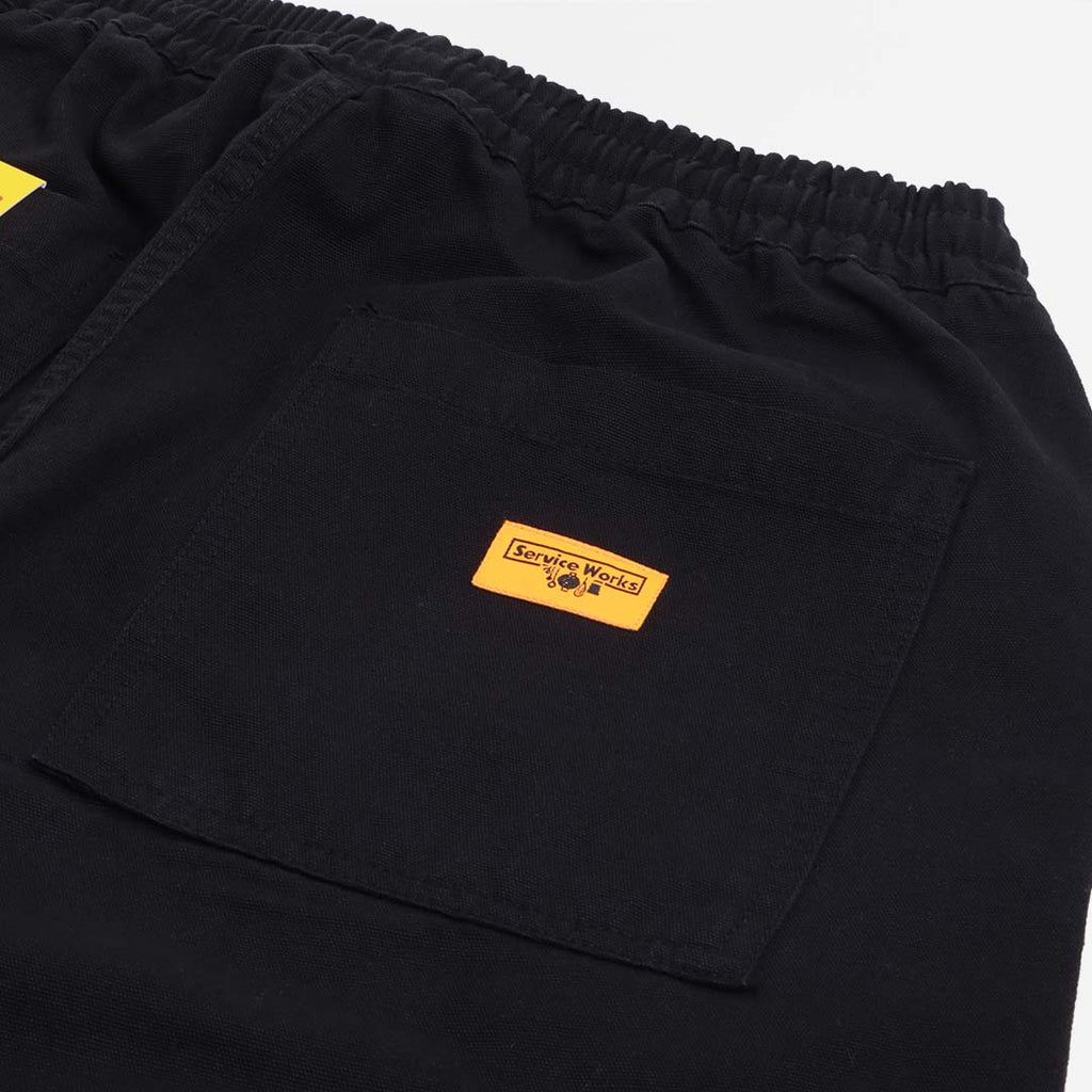 Service Works Classic Chef Shorts, Black, Detail Shot 4
