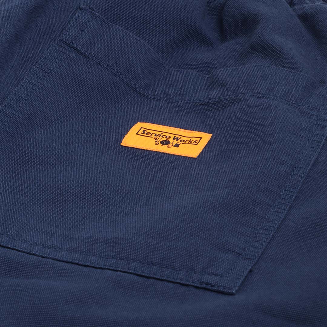 Service Works Classic Chef Shorts, Navy, Detail Shot 4