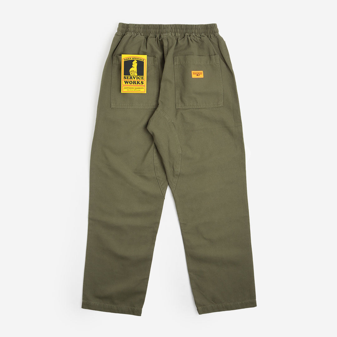 Service Works Classic Chef Pant, Olive, Detail Shot 7