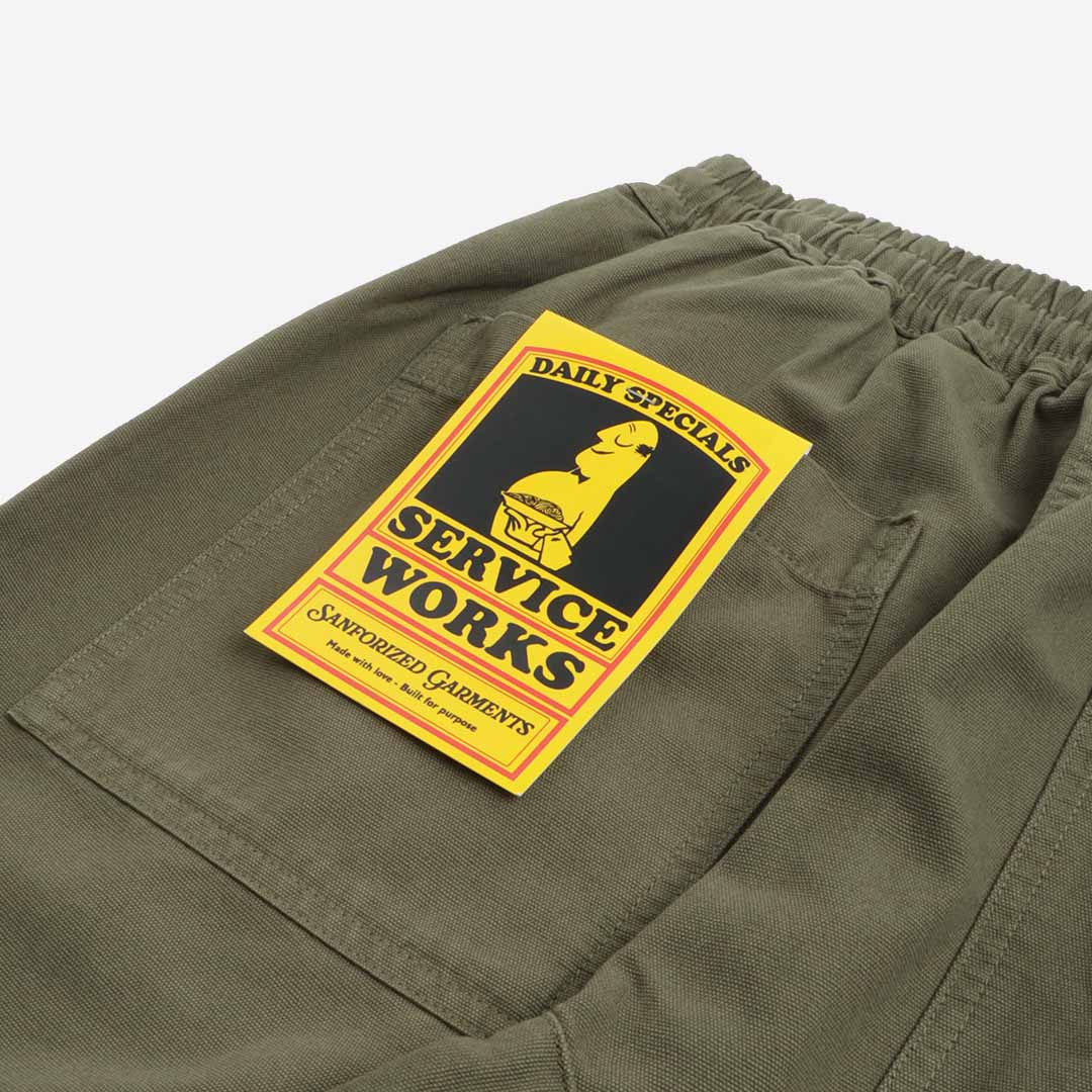 Service Works Classic Chef Pant, Olive, Detail Shot 9