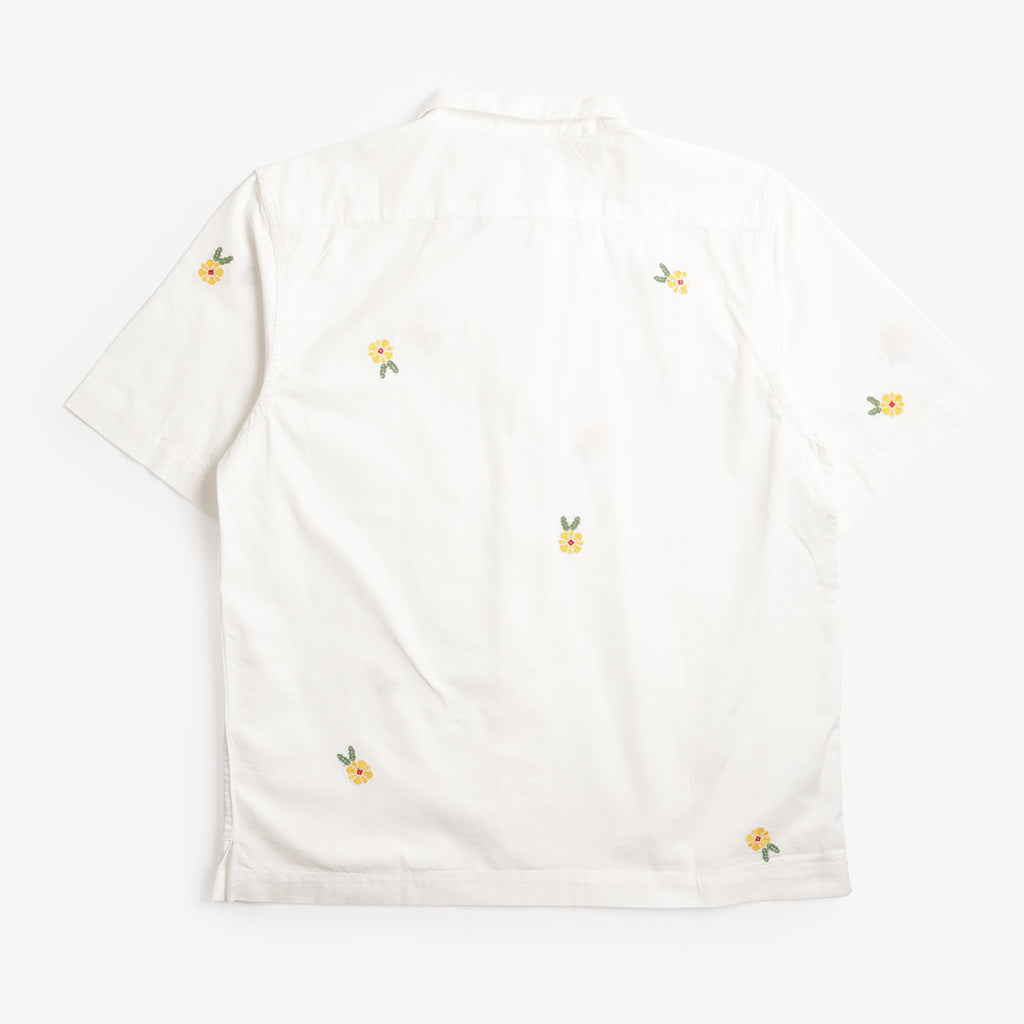 Service Works Cross Stitch Shirt, White, Detail Shot 4