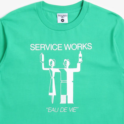 Service Works Eau De Vie T-Shirt, Olive, Detail Shot 2