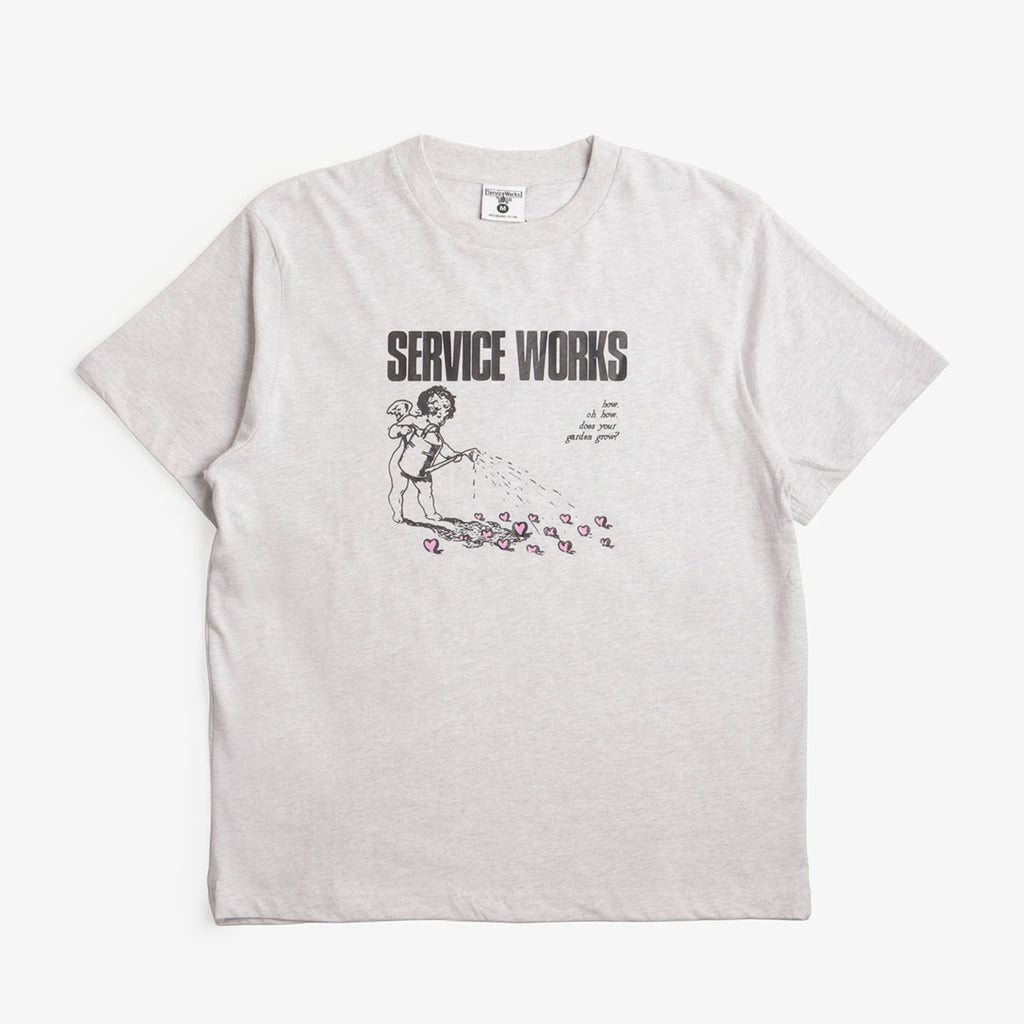 Service Works Garden T-Shirt, Ash, Detail Shot 1