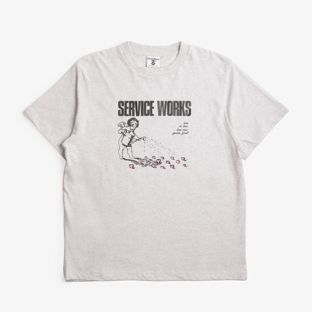 Service Works Garden T-Shirt, Ash, Detail Shot 1