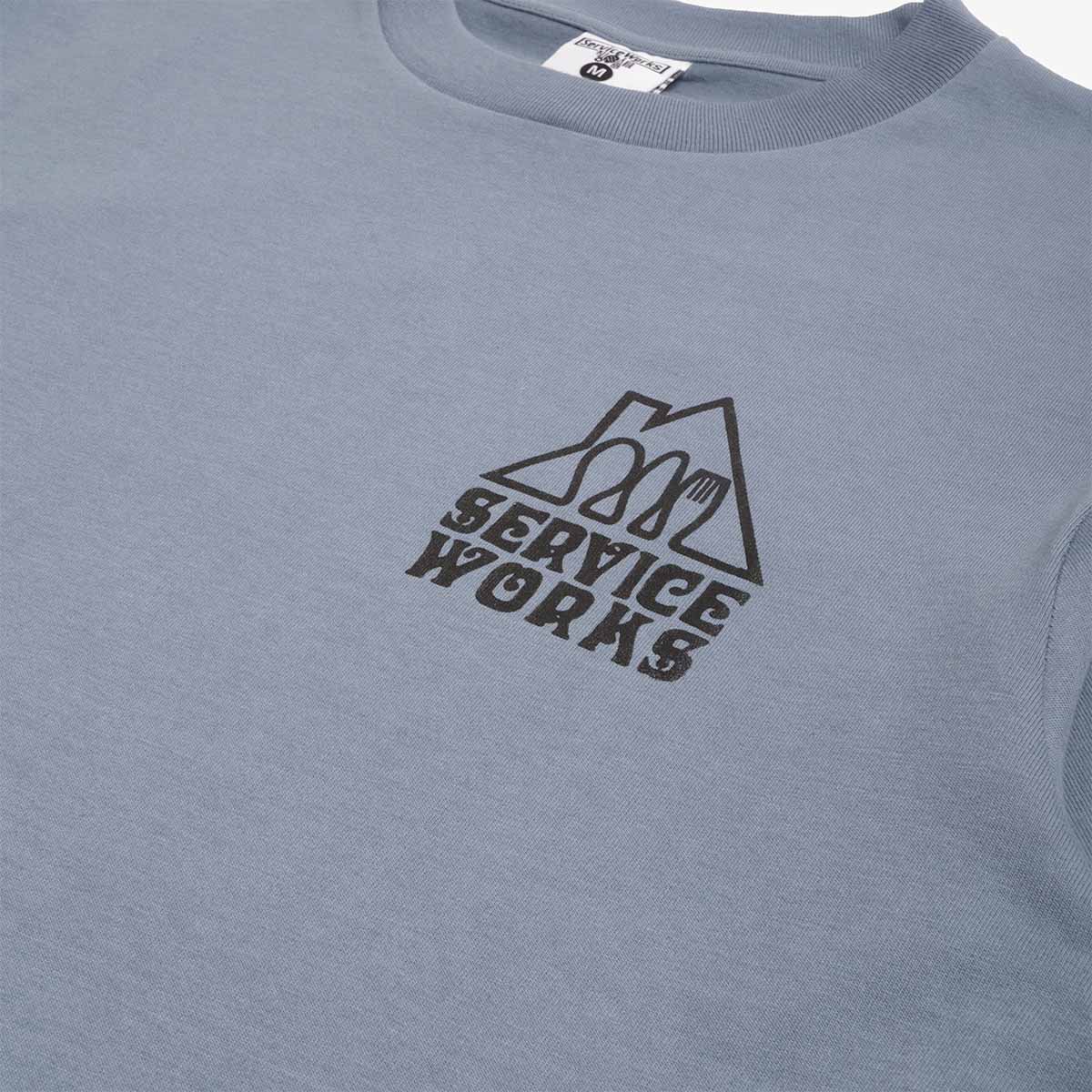 Service Works Home Comforts T-Shirt, Slate, Detail Shot 2