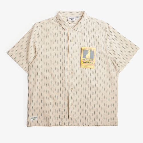 Service Works Ikat Shirt, White, Detail Shot 1