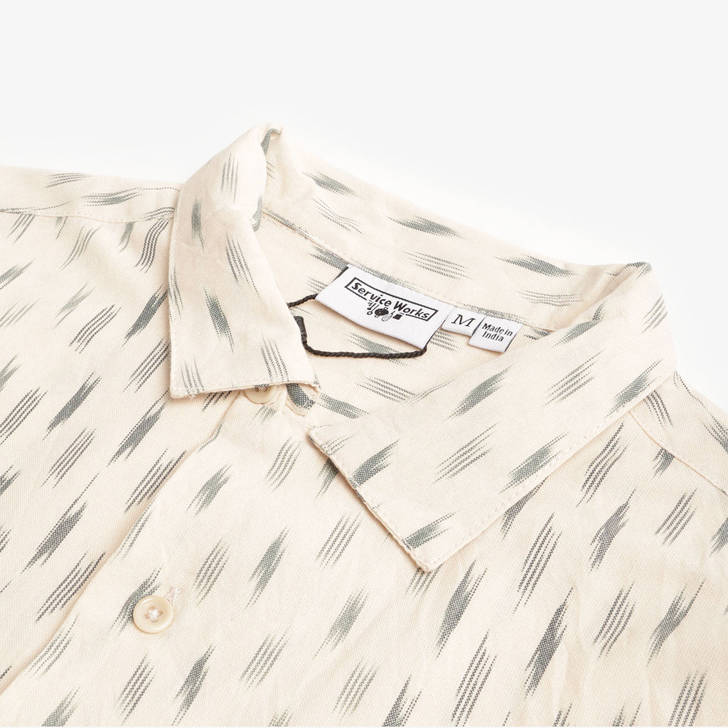 Service Works Ikat Shirt, White, Detail Shot 2