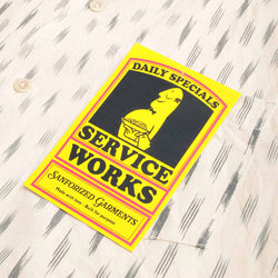 thumbnail Service Works Ikat Shirt, White, Detail Shot 4