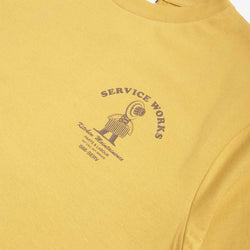 thumbnail Service Works Maintenance T-Shirt, Mustard, Detail Shot 3