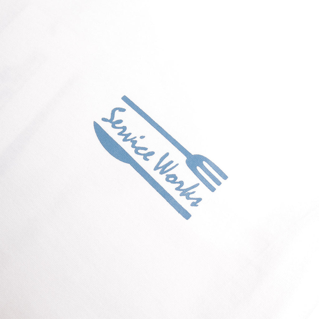 Service Works Milos T-Shirt, White, Detail Shot 2