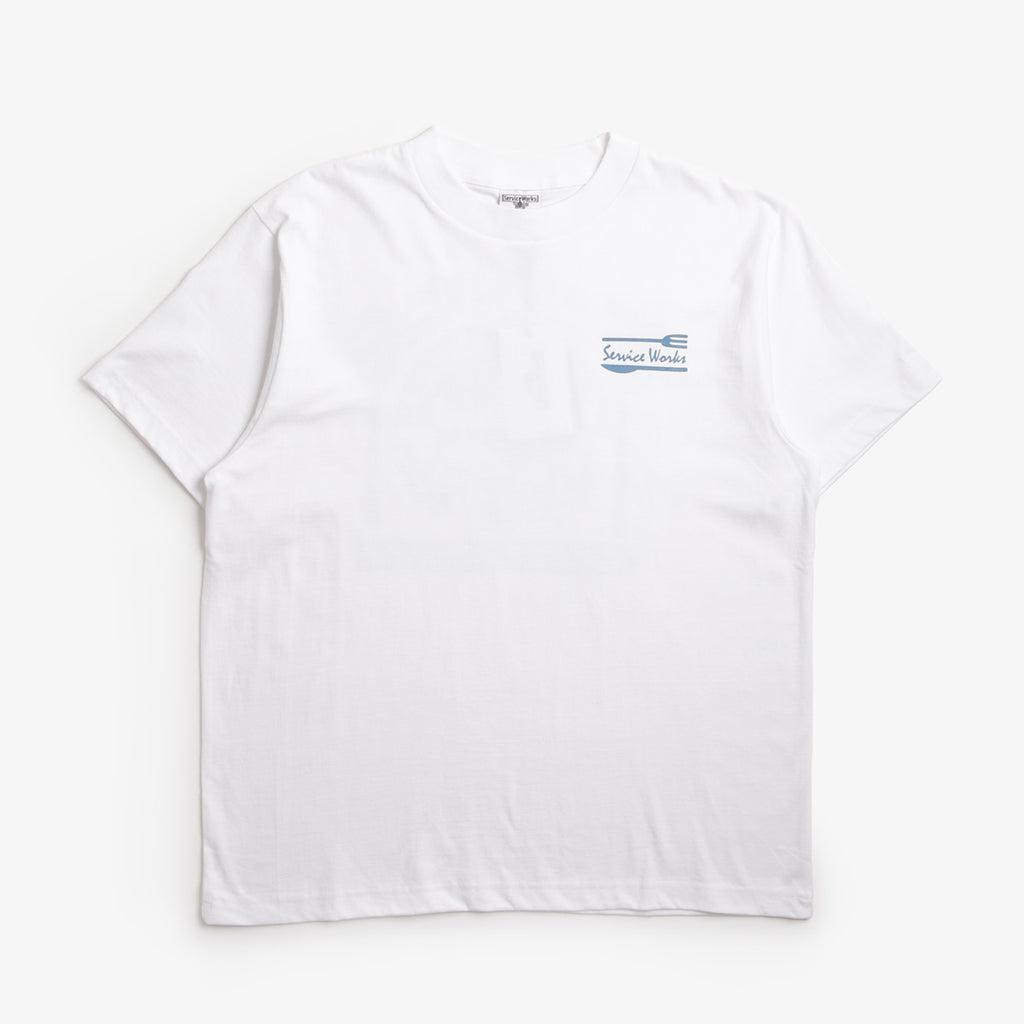 Service Works Milos T-Shirt, White, Detail Shot 1
