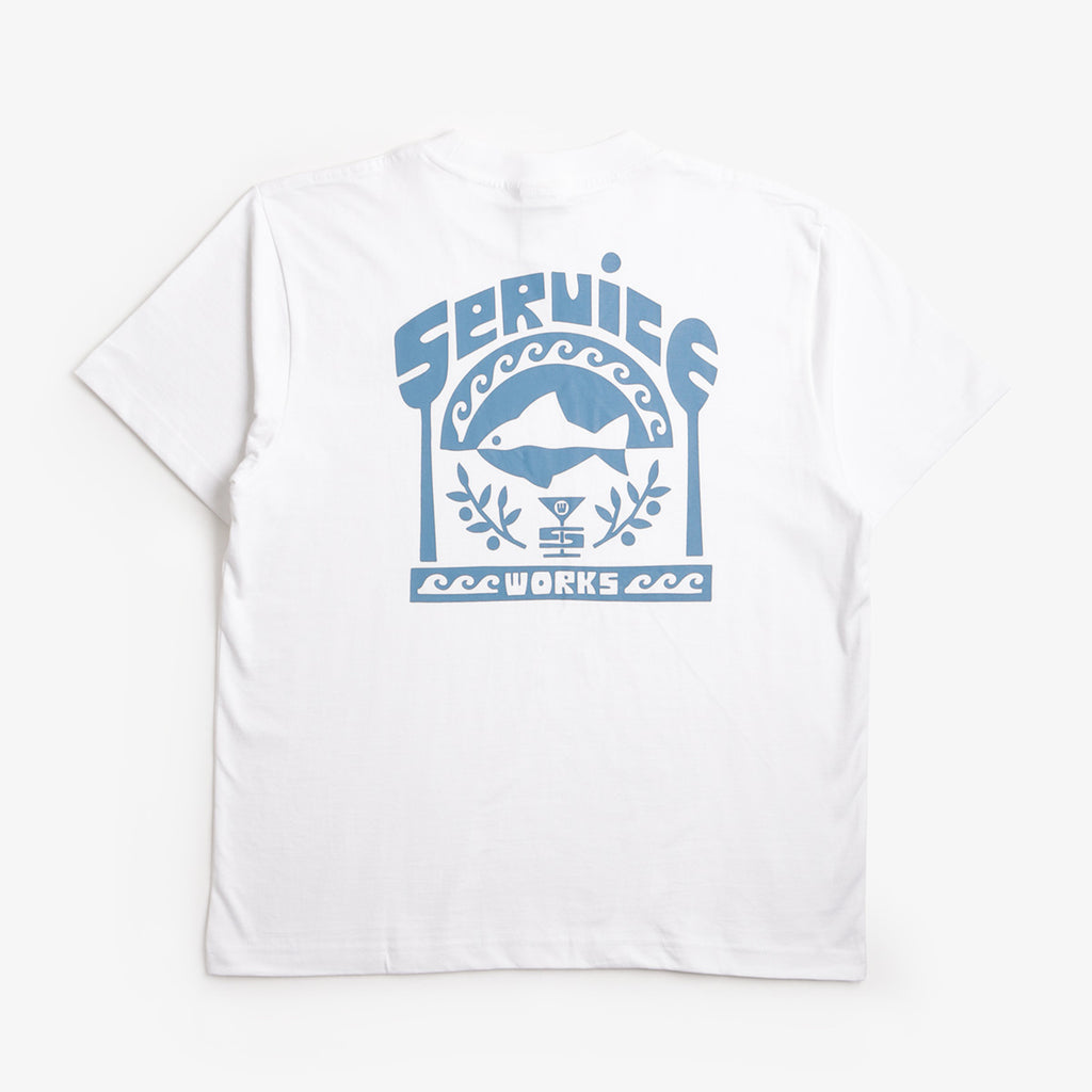 Service Works Milos T-Shirt, White, Detail Shot 3