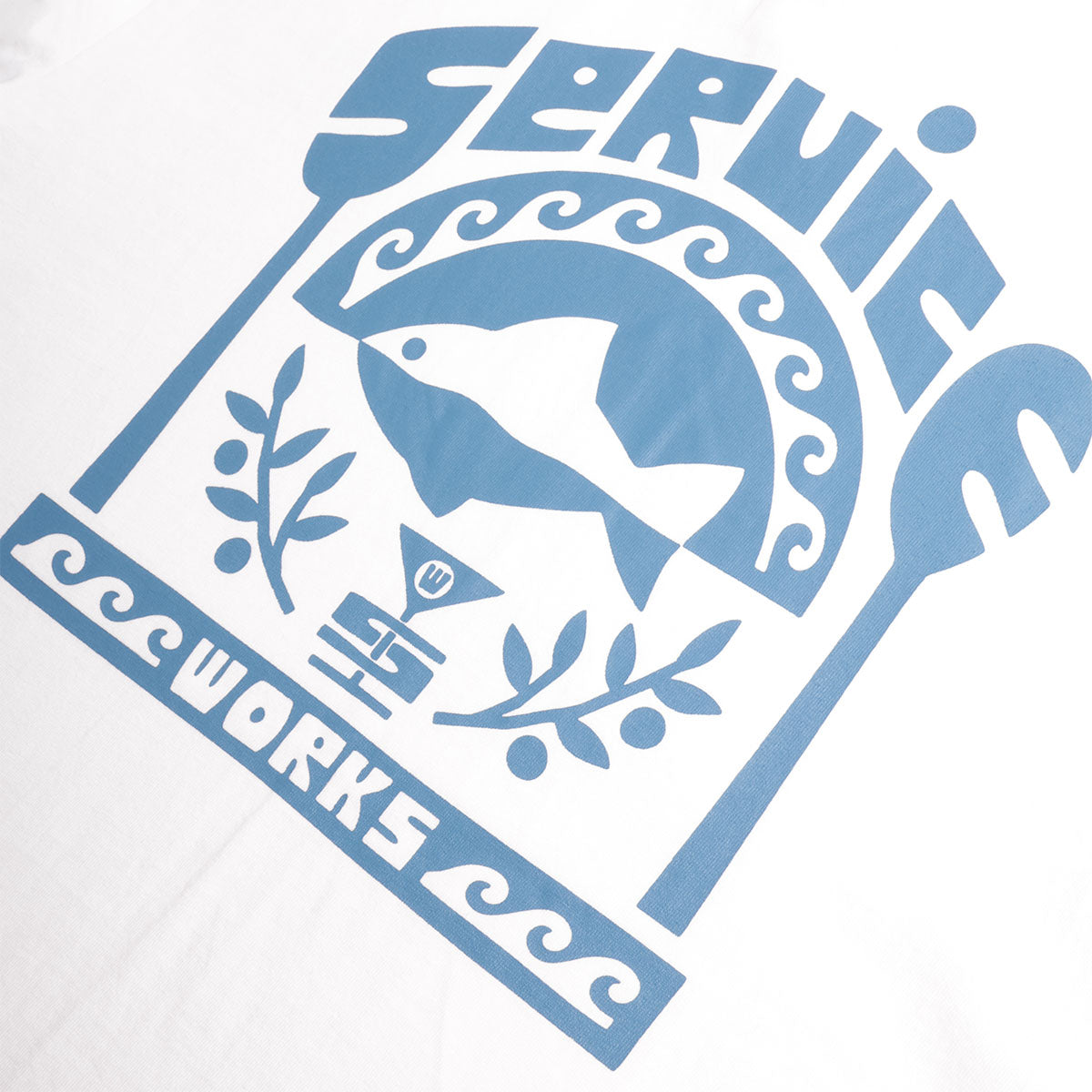 Service Works Milos T-Shirt, White, Detail Shot 4