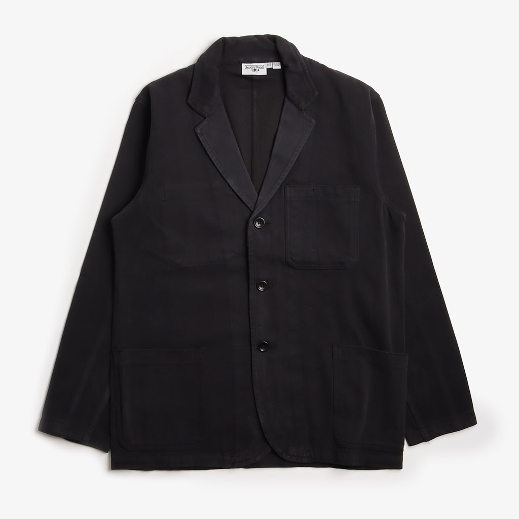 Service Works Moleskin Server Suit Jacket, Black, Detail Shot 1