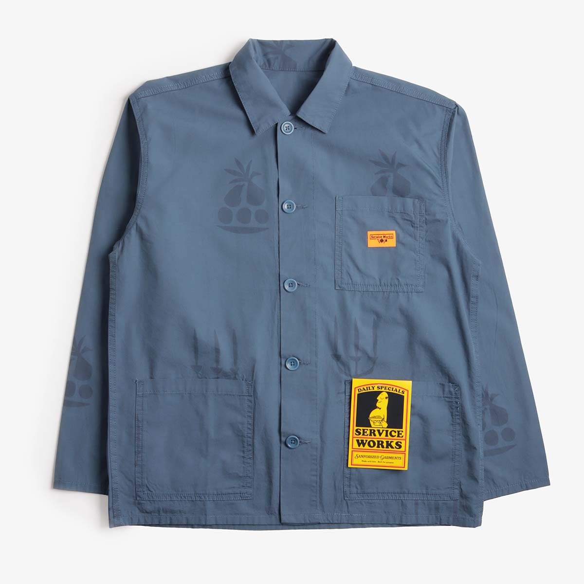 Service Works Nourish Chore Shirt, Slate, Detail Shot 1