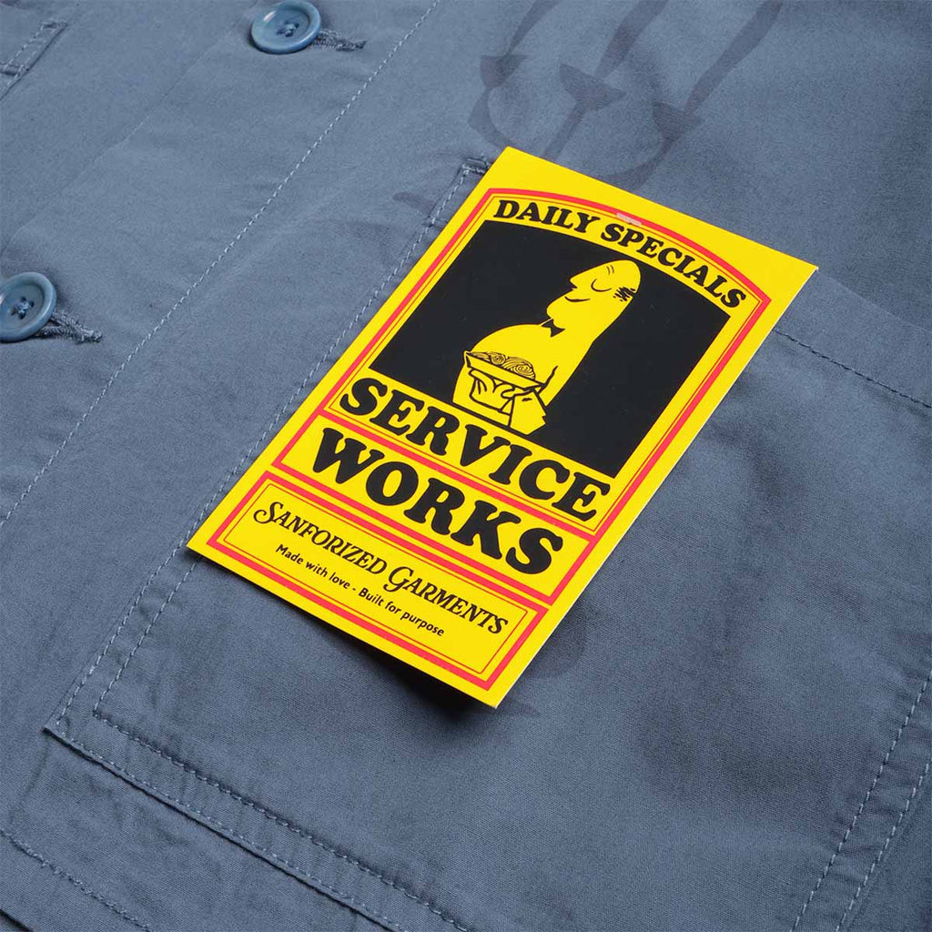 Service Works Nourish Chore Shirt, Slate, Detail Shot 4
