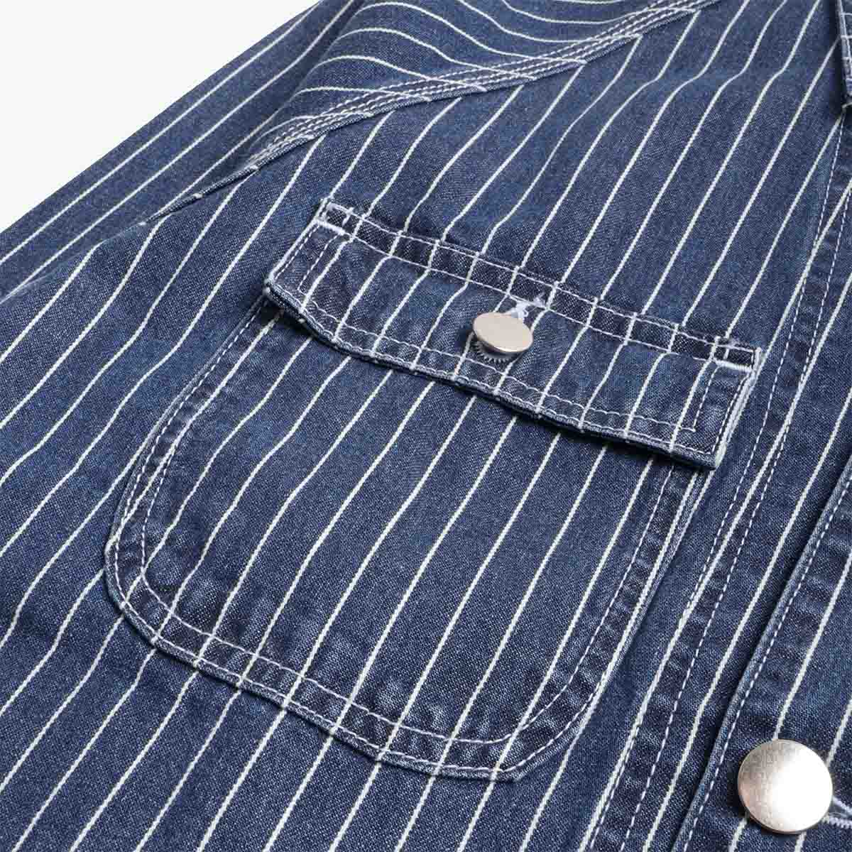 main Service Works Pinstripe Denim Coverall 2.0 Jacket