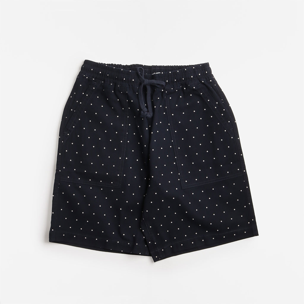 Service Works Polka Dot Chef Shorts, Navy, Detail Shot 1