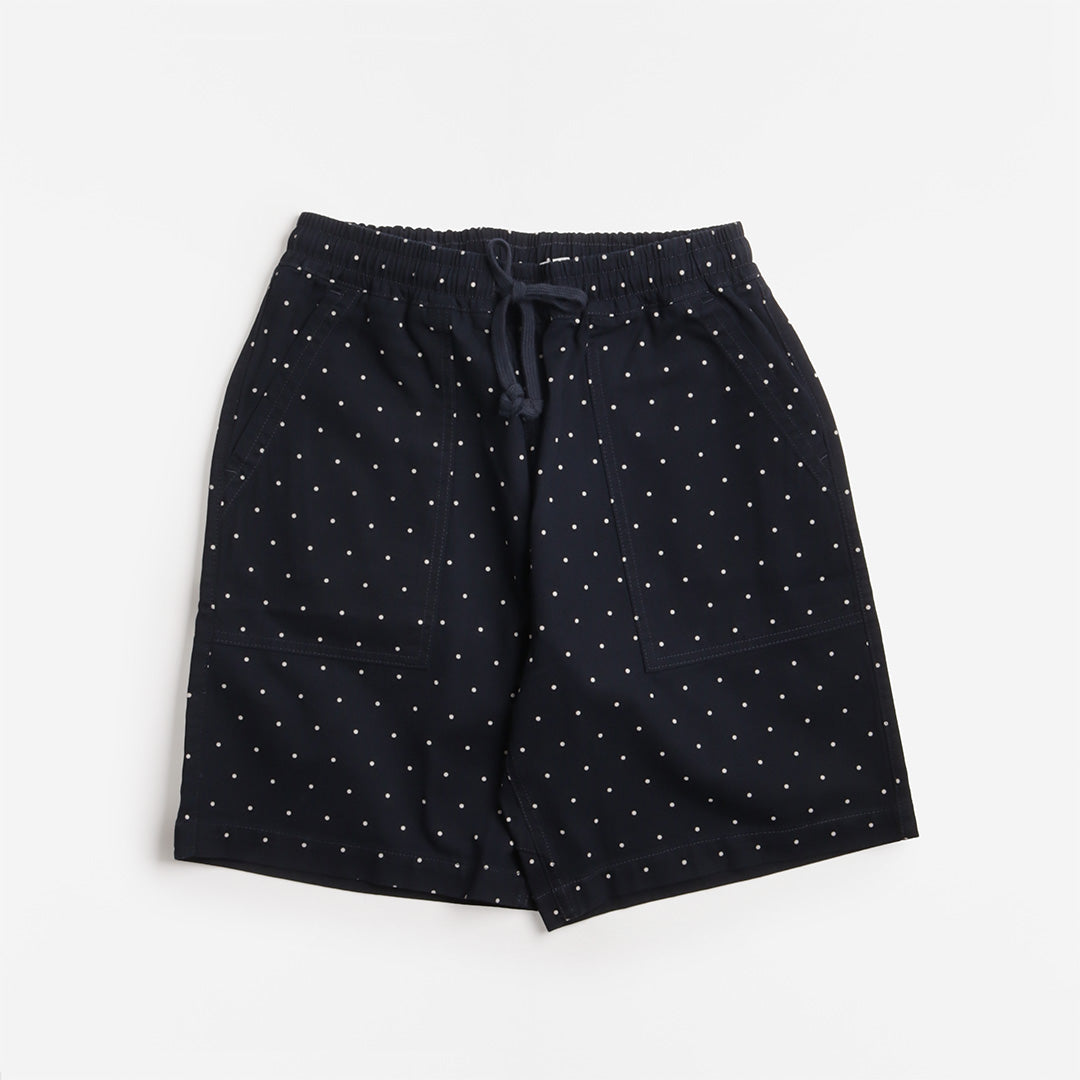 Service Works Polka Dot Chef Shorts, Navy, Detail Shot 1