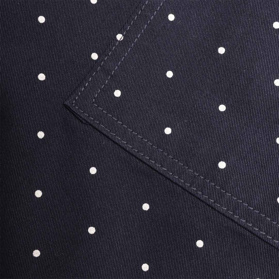 Service Works Polka Dot Chef Shorts, Navy, Detail Shot 3