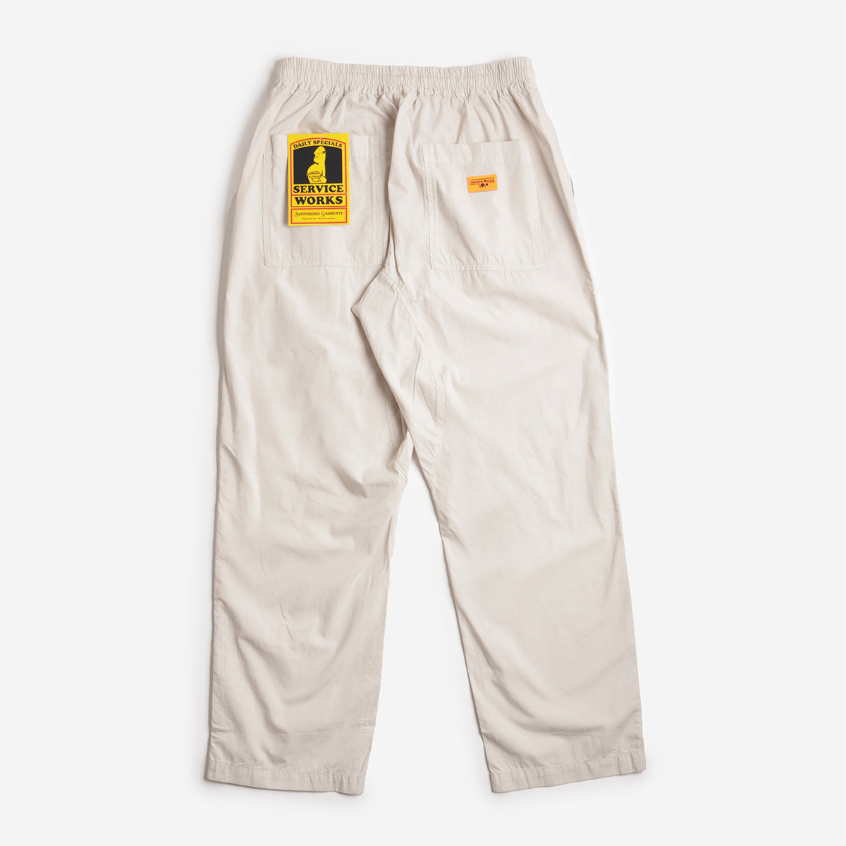 Service Works Poplin Chef Pant, Salt, Detail Shot 4