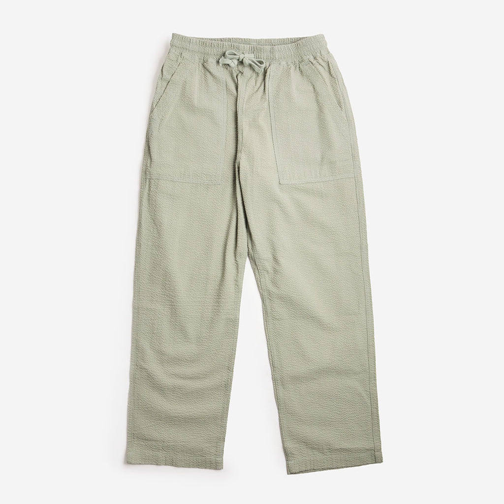 Service Works Seersucker Chef Pants, Sage, Detail Shot 1