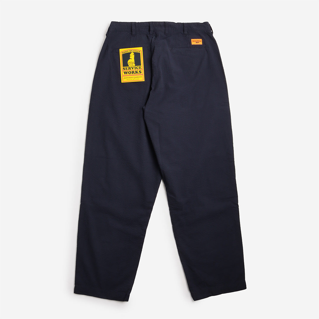 Service Works Seersucker Part Timer Pants, Dark Navy, Detail Shot 4