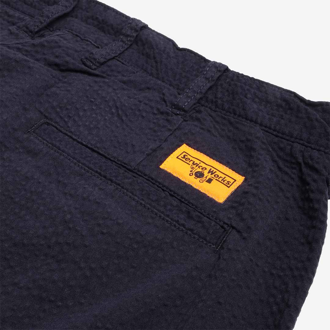 Service Works Seersucker Part Timer Pants, Dark Navy, Detail Shot 5